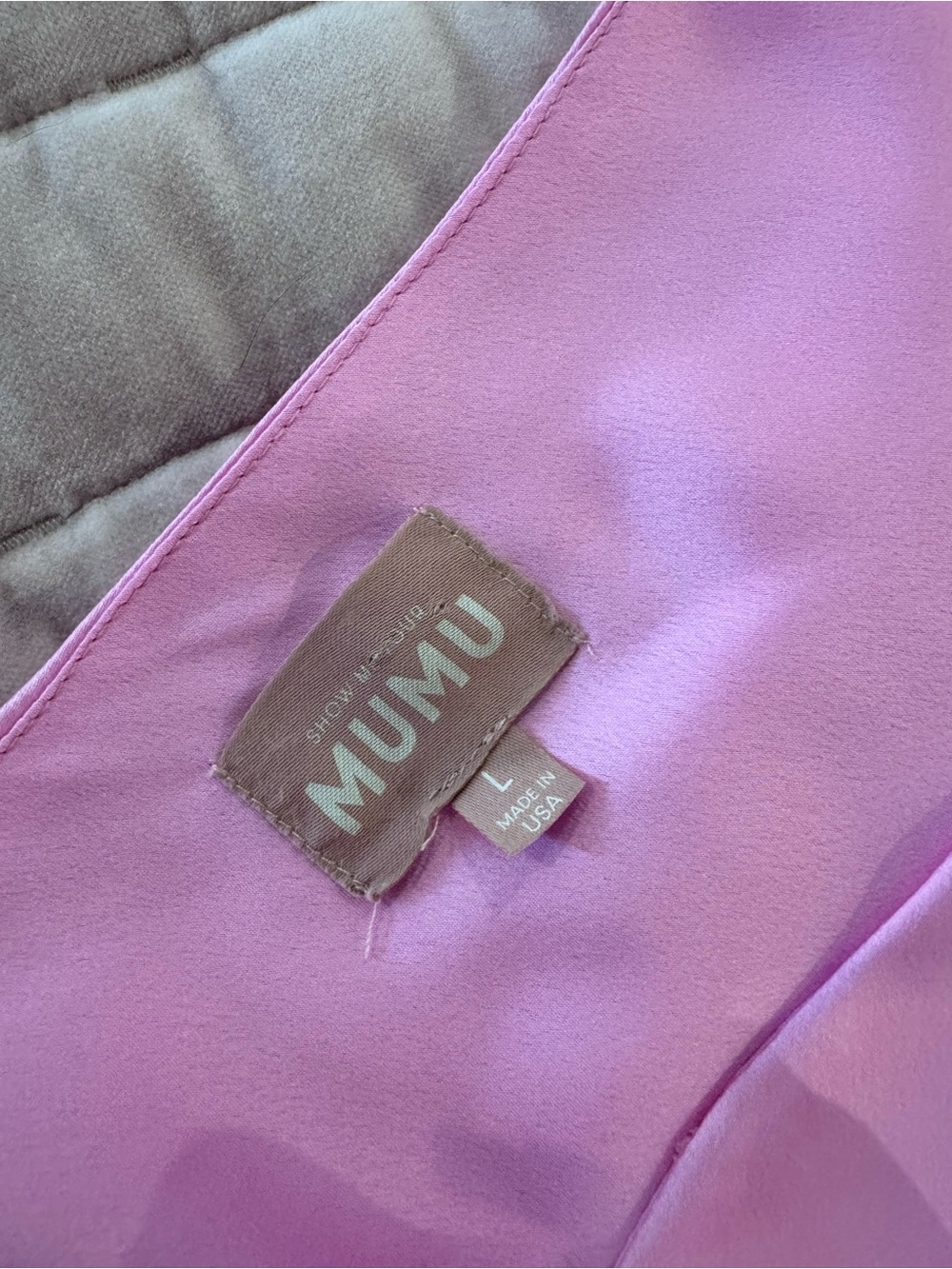 Show Me Your Mumu Pink Off-Shoulder Satin Evening Dress - Picture 8 of 8